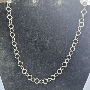 Roman Silver Tone Chunky 29" Chain With 3" Extender